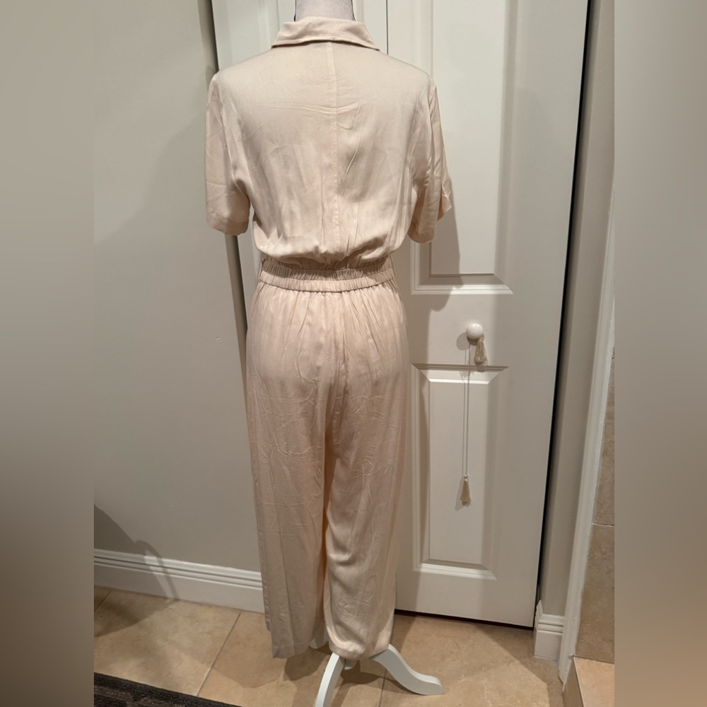 HYFVE Collared Button-Up Wide Leg Jumpsuit - Picture 4 of 8